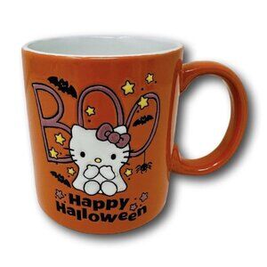 Sanrio Hello Kitty Happy Halloween BOO Orange 20 Oz Oversized Coffee Mug